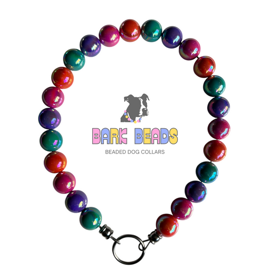 Candy Pearls Beaded Dog Collar