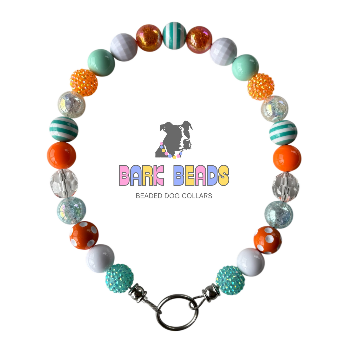 Tropicana Beaded Dog Collar