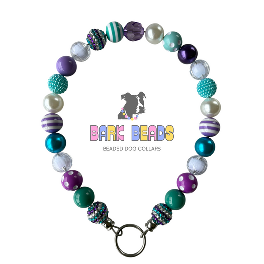 Mermaid Beaded Dog Collar